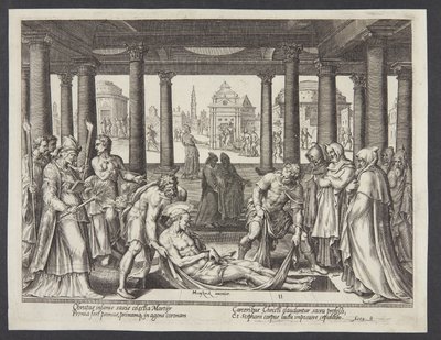 Begravelsen av St. Stefan av Philips Galle