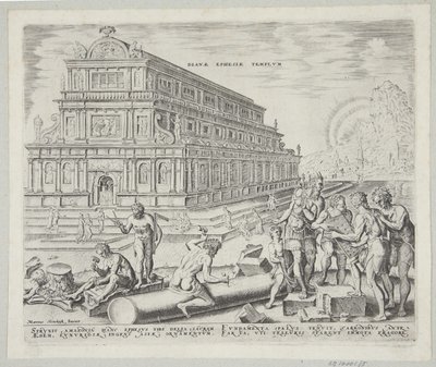 Diana-tempelet i Efesos av Philips Galle