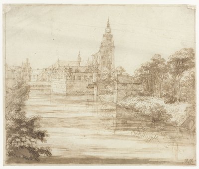 Utsikt over Breda av Philips Huygens