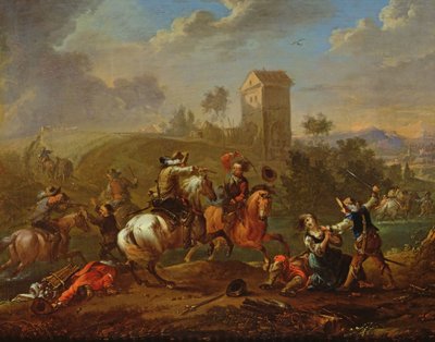 Banditter Scene av Philips Wouwerman
