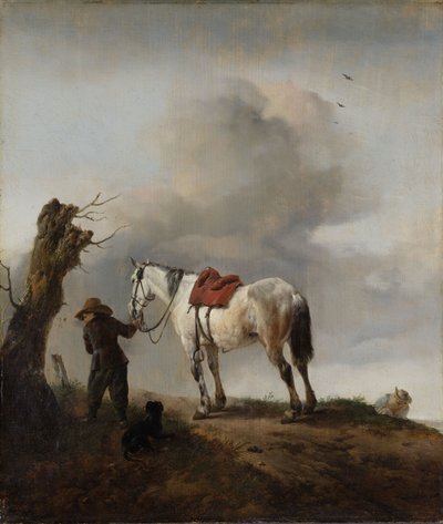 Den grå hesten, ca. 1646 av Philips Wouwerman