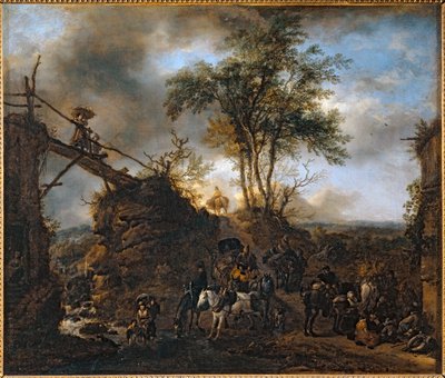  av Philips Wouwermans or Wouwerman