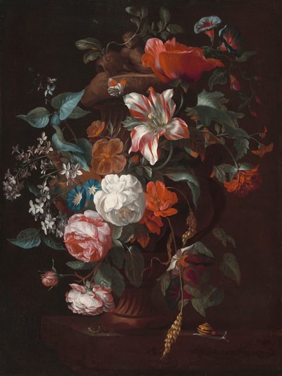 Blomster i en vase, ca. 1700. av Philips van Couwenbergh