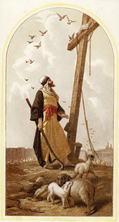 Hyrden i Jerusalem (chromolitho) av Phillip Richard Morris