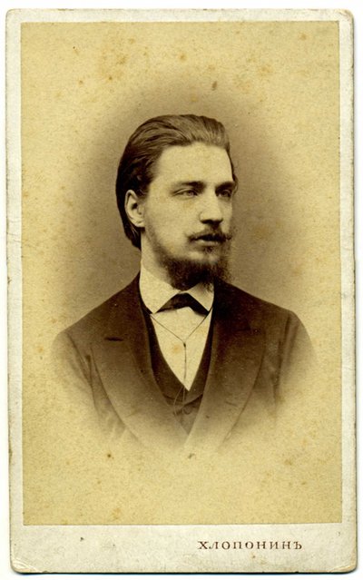 Alexander Sergeyevich Buturlin 1845-1916, 1872 av Photo studio Alexander Khloponin