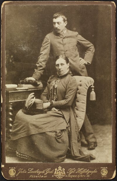 Portrett av Mette og Paul Gauguin, 1885. av Photo studio Julie Laurberg and Franziska