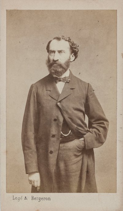 Portrett av komponisten Prosper Pascal 1825-1880, ca. 1875. av Photo studio Legé and Bergeron.