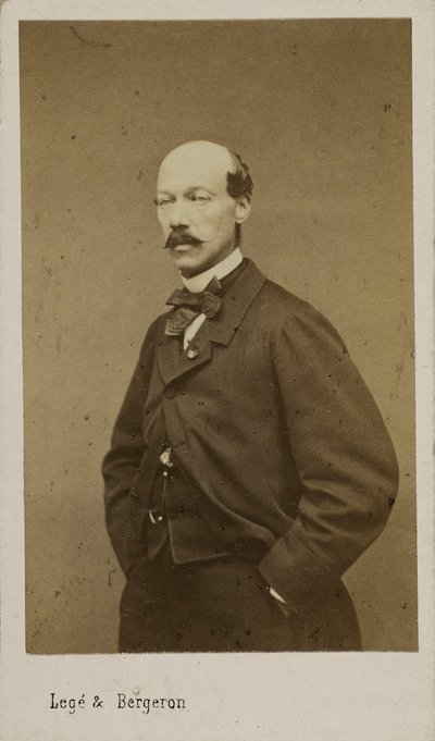 Portrett av komponisten Alexandre Batta 1816-1902, ca. 1880. av Photo studio Legé and Bergeron.