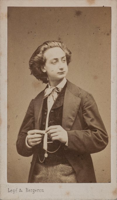 Portrett av fiolinisten og komponisten Henri Ketten 1848-1883. av Photo studio Legé and Bergeron.