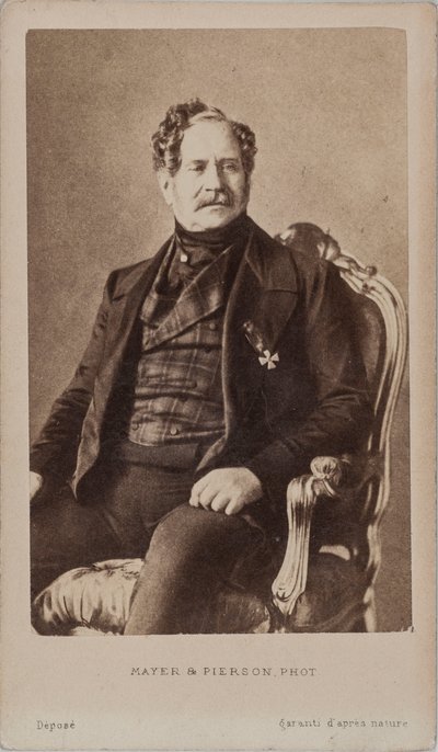 Portrett av grev Nikolai Alexeyevich Orlov 1827-1885, ca. 1875. av Photo studio Mayer and Pierson.