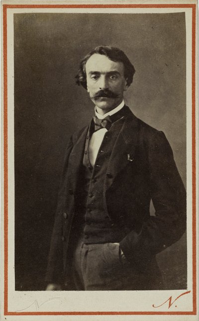 Portrett av Jean-Léon Gérôme 1824-1904, ca. 1870. av Photo studio Nadar.