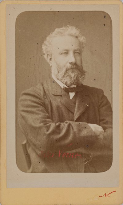 Portrett av Jules Verne 1828-1905, ca. 1870. av Photo studio Nadar.