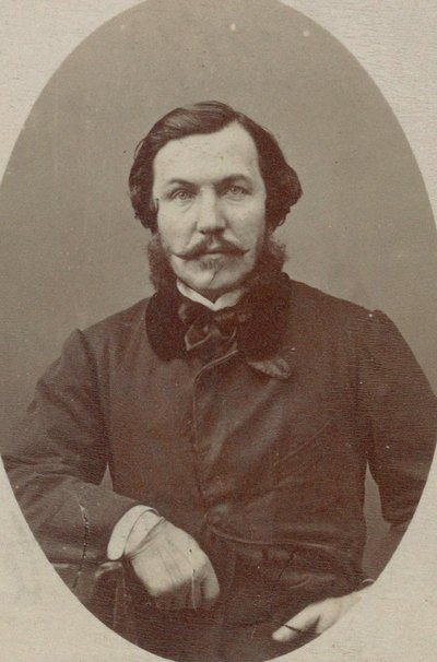 Portrett av pianist og komponist Alfred Quidant 1815-1893. av Photo studio Nadar.