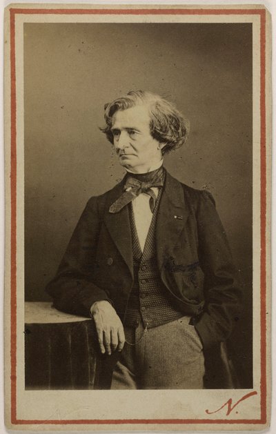 Portrett av komponisten Hector Berlioz 1803-1869, ca 1860. av Photo studio Nadar.