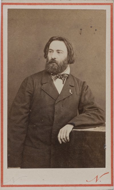 Portrett av pianisten og komponisten Émile Prudent 1817-1863, ca 1860. av Photo studio Nadar.