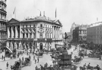 Piccadilly Circus, Westminster, London, c1910 1911 av Photochrom Co Ltd of London