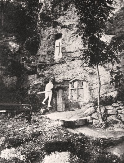 St. Roberts Chapel, Knaresborough, 1924-1926. av Photochrom Co Ltd of London