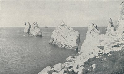 The Needles, 1910 av Photochrom Co Ltd of London