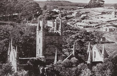 Historiske Port Arthur, Tasmania (s/hvitt-bilde) av Photographer Australian