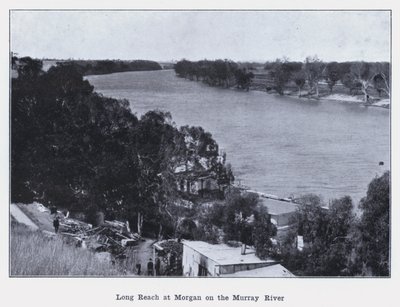 Long Reach ved Morgan på Murray River (s/hv-bilde) av Photographer Australian
