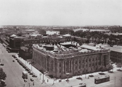 Parliament House, Adelaide, Sør-Australia (s/hvitt bilde) av Photographer Australian