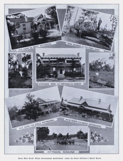 Noen regjeringsinstitusjoner i New South Wales under State Children