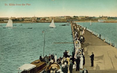 St Kilda fra bryggen, Melbourne, Victoria, Australia (bilde) av Photographer Australian