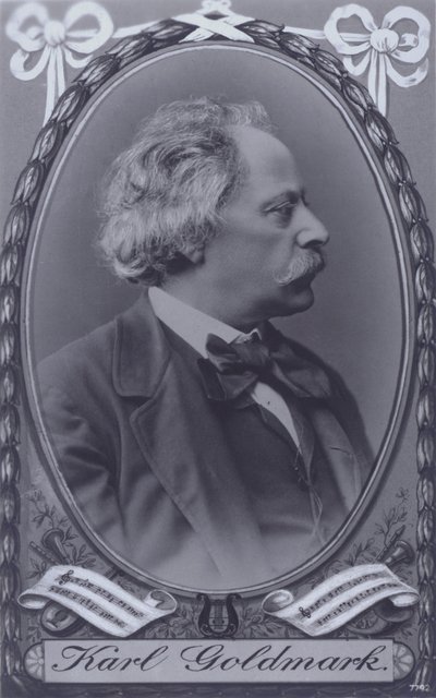Karl Goldmark , ungarsk komponist (s/hvitt bilde) av Photographer Austrian