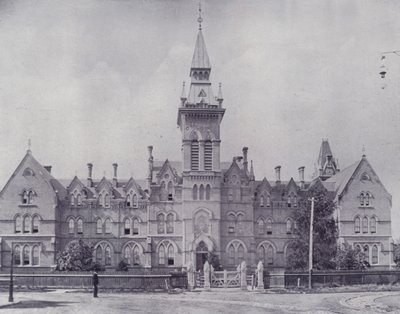 Canada: Knox College, Toronto (s/hvitt bilde) av Photographer Canadian