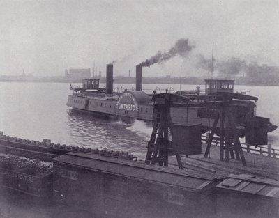 Canada: Transfer Steamer mellom Windsor og Detroit (s/hvitt bilde) av Photographer Canadian