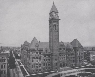 Rådhuset, Toronto (s/hvitt bilde) av Photographer Canadian