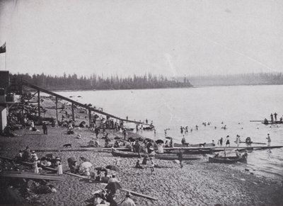 English Bay, Vancouver (s/hvitt bilde) av Photographer Canadian