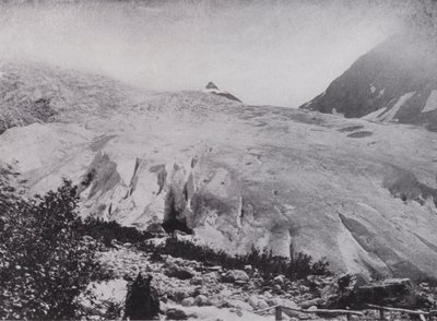 Foten av den store isbreen (s/hvitt bilde) av Photographer Canadian