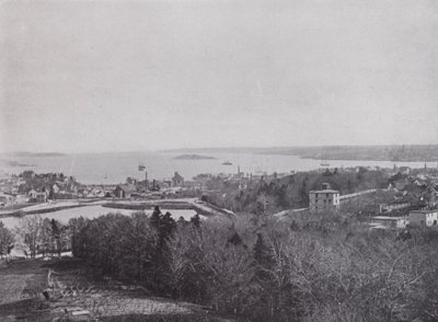 Havneinngang, Halifax (s/hvitt bilde) av Photographer Canadian