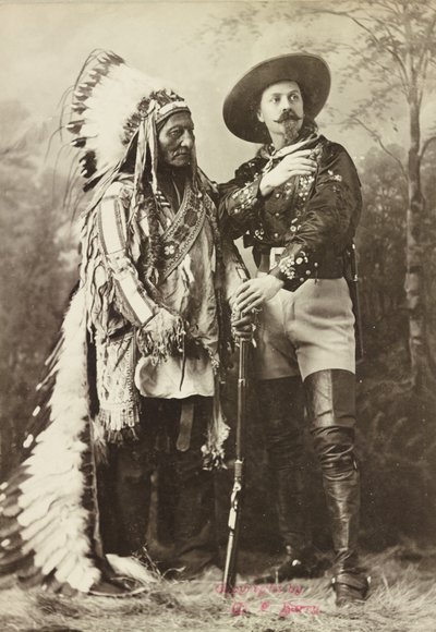Sitting Bull og Buffalo Bill av Photographer Canadian