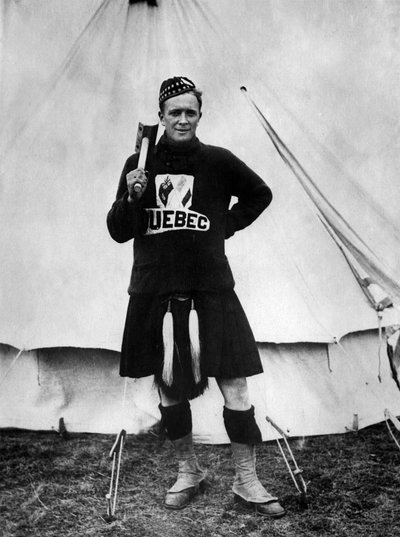 Kanadisk soldat i en Quebec-trøye, slaget ved Somme av Photographer French