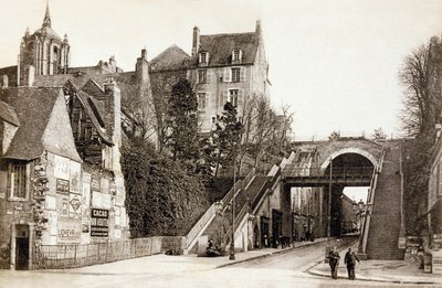 Le Mans, Frankrike, ca. 1900 (s/hvitt bilde) av Photographer French