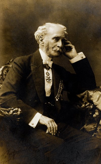 Portrett av Francois Stephen Emile Liegeard (1830-1925), fransk forfatter, poet og politiker - Fotografi, Coll. Baussy av Photographer French