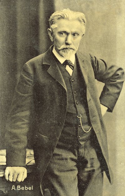 August Bebel , tysk sosialistisk politiker (s/hvitt bilde) av Photographer German