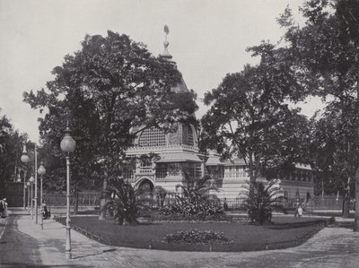 Fra The Zoological Garden, Elephant House (s/hvitt bilde) av Photographer German