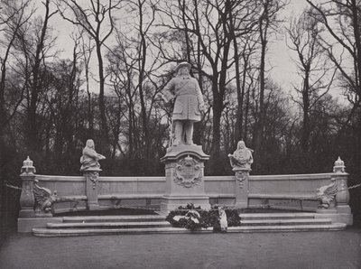 Monument i Siegesallee, Friedrich Wilhelm, Den store kurfyrsten (s/hvitt foto) av Photographer German