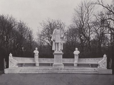 Monument i Sieges-Allee, Wilhelm Der Grosse (s/hv-bilde) av Photographer German