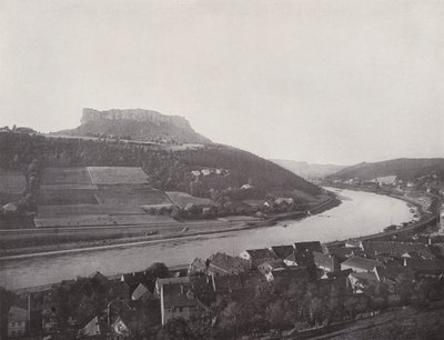 The Lilienstein (s/hvitt bilde) av Photographer German