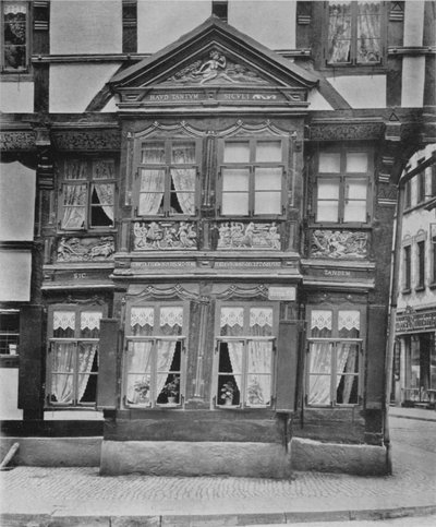 Karnappvindu hjemme hos Borchers i Der Osterstrasse (s/hvitt bilde) av Photographer German