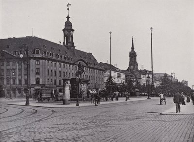 Hovedgate i Neustadt (s/hvitt bilde) av Photographer German