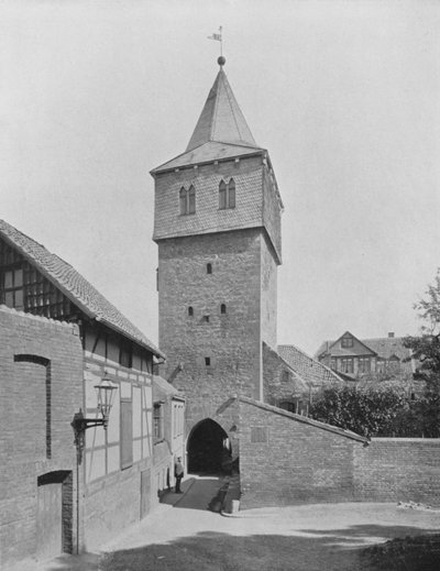 Kehrwiederturm (s/hvitt bilde) av Photographer German