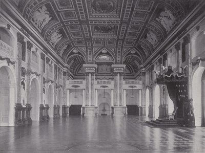 Royal Palace, White Hall (s/hvitt bilde) av Photographer German