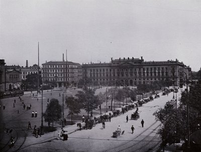 Leipzig: Augustusplatz (s/hvitt bilde) av Photographer German