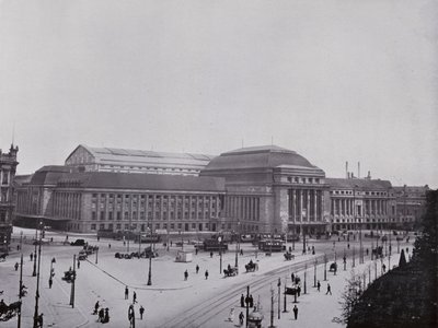 Leipzig: sentralstasjon (s/hvitt bilde) av Photographer German