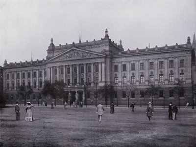 Leipzig: Royal University (s/hvitt bilde) av Photographer German